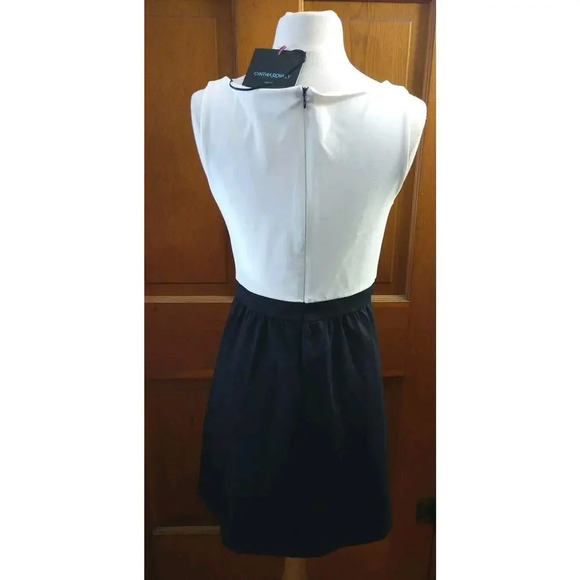 Cynthia Rowley Sleeveless Dress Size S NWT Black/White Mini Fit And Flare - Picture 3 of 9